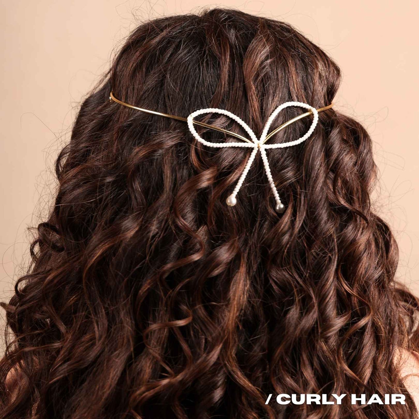 VANILLA BOW HAIR WRAP