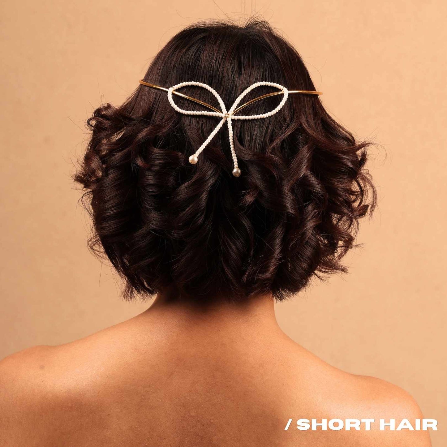 VANILLA BOW HAIR WRAP