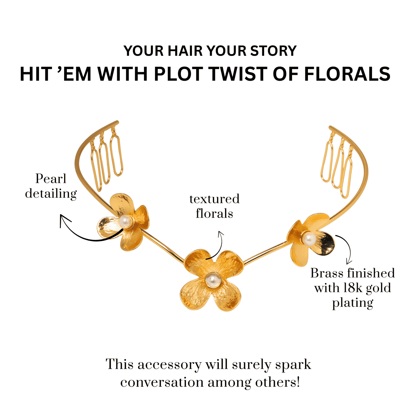 PHOOL BAGEECHA HAIR WRAP