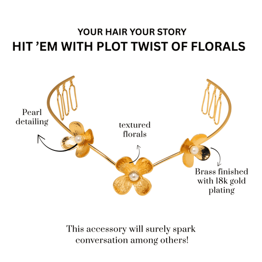Klaire Studio PHOOL BAGEECHA HAIR WRAP - hair accessory