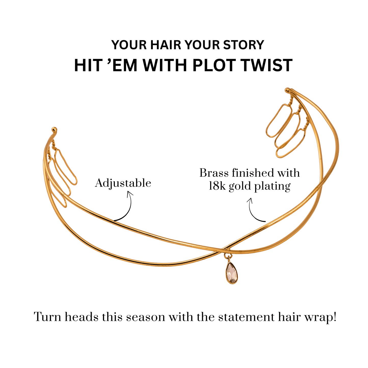 CLASSIC CROWN HAIR WRAP