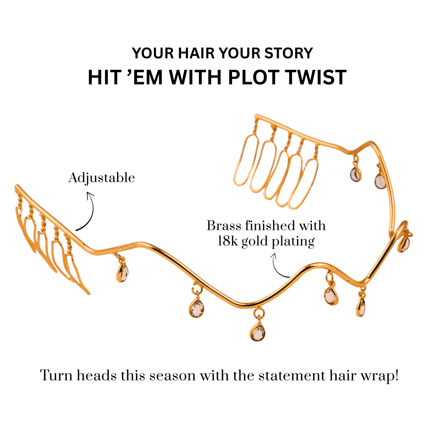 SPARKLING WAVE HAIR WRAP