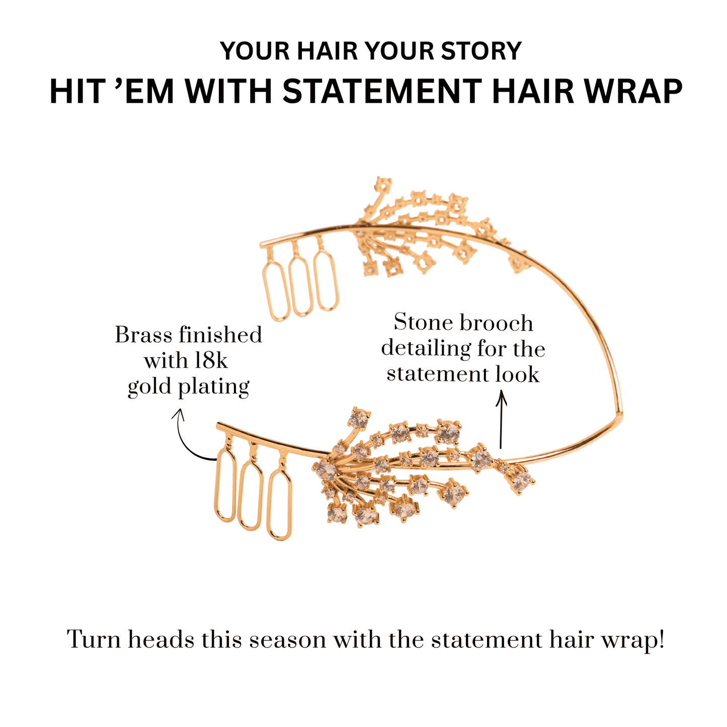 A SOIRÉE HAIR WRAP