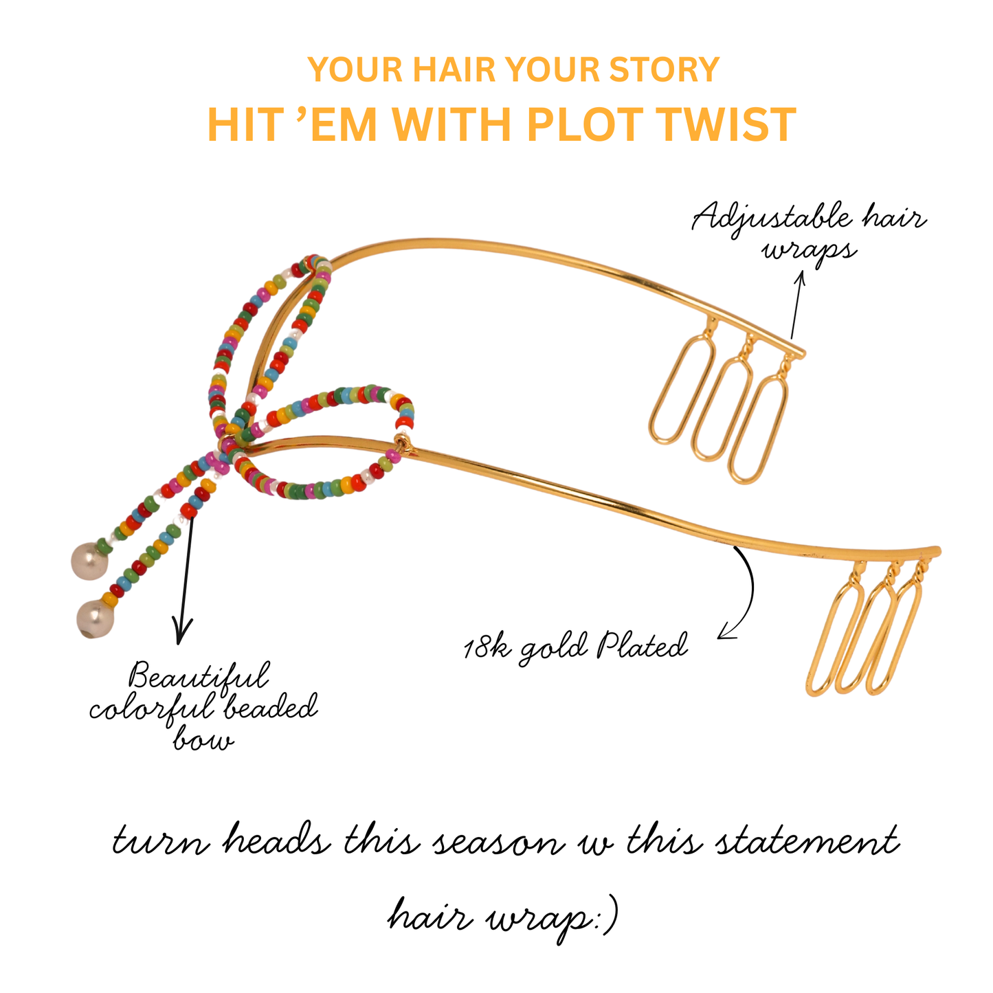 CANDY CRUSH BOW HAIR WRAP