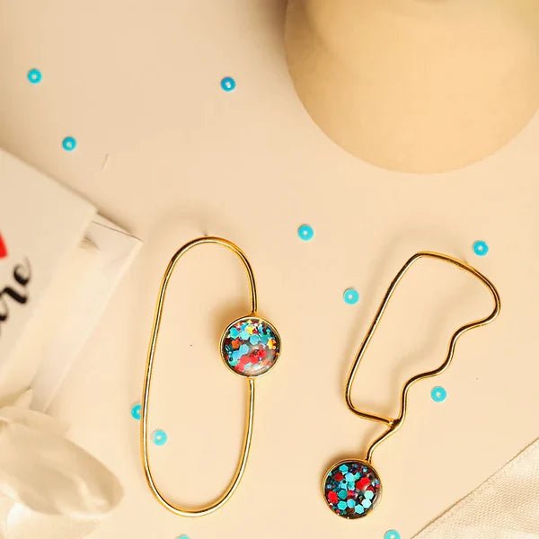 Cocktail sparkle Mismatched Earrings